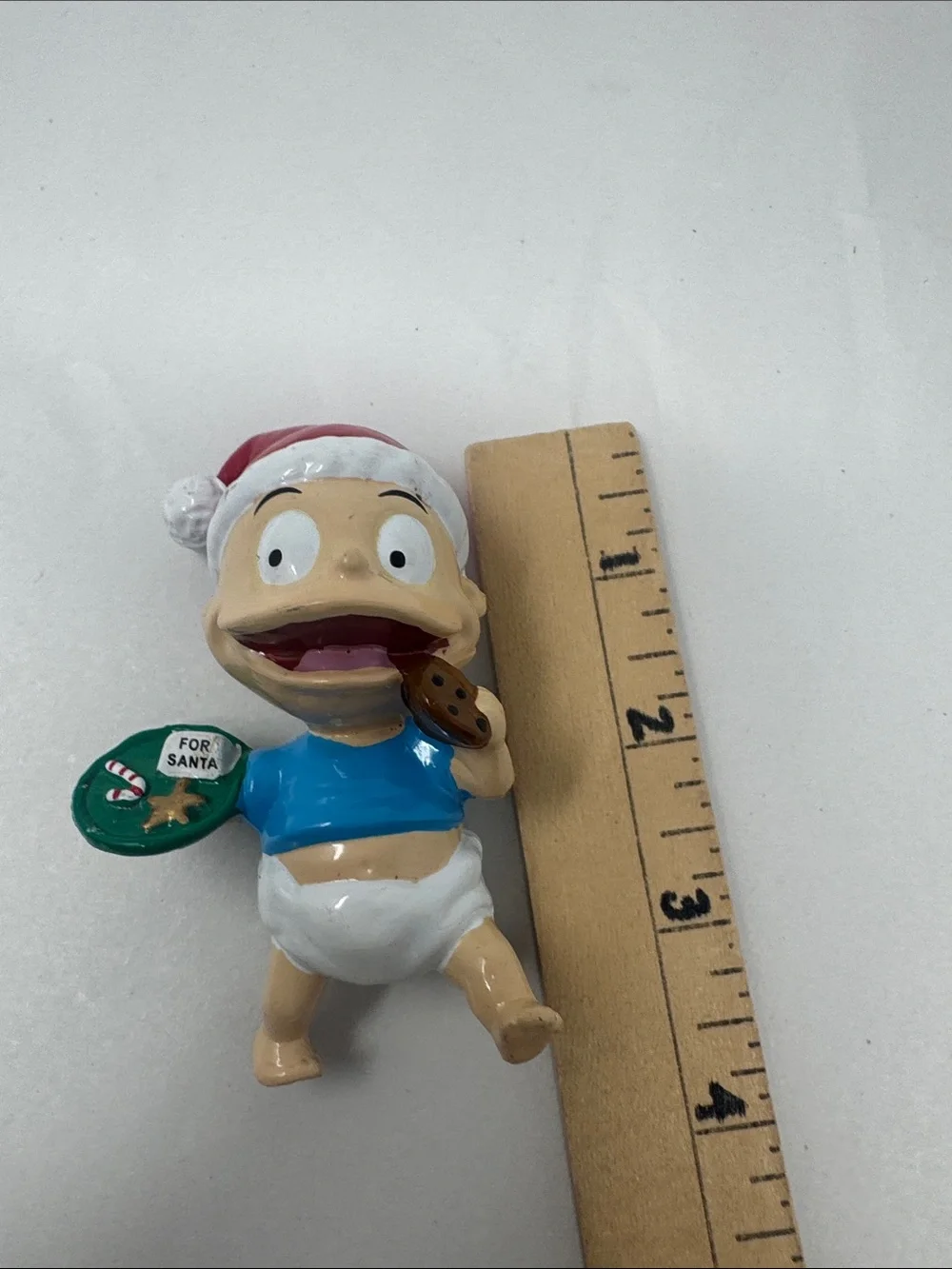 VINTAGE Y2K RUGRATS TOMMY PICKLES ANGELICA CHRISTMAS ORNAMENT LOT 2 NICKELODEON